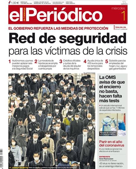 La Portada D El Peri Dico De L De Abril Del