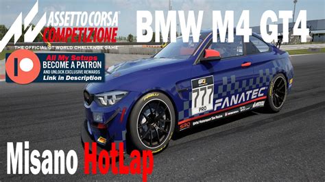 Assetto Corsa Competizione Acc Hotlap Bmw M Gt Setup At Misano Youtube