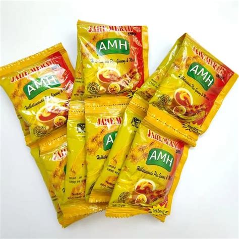 Jual Jahe Merah Amh Per Renceng Sachet Jahe Merah Amanah Jma Kemasan