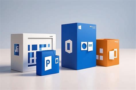 Microsoft word icons in 3 models | Premium AI-generated image