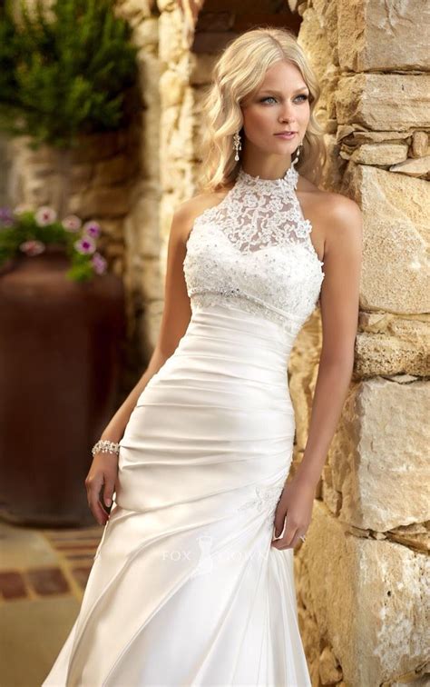 33 Elegant High Neck Wedding Dresses To Try Mrs To Be