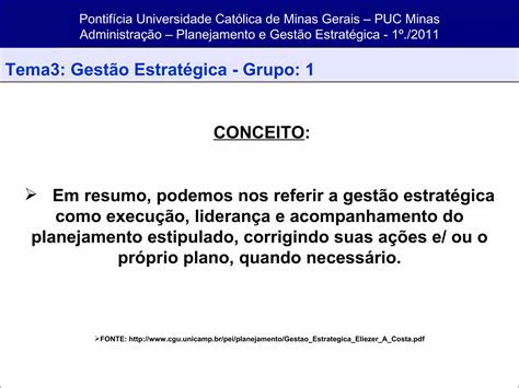 Gestão Estratégica Tema 3 Ppt