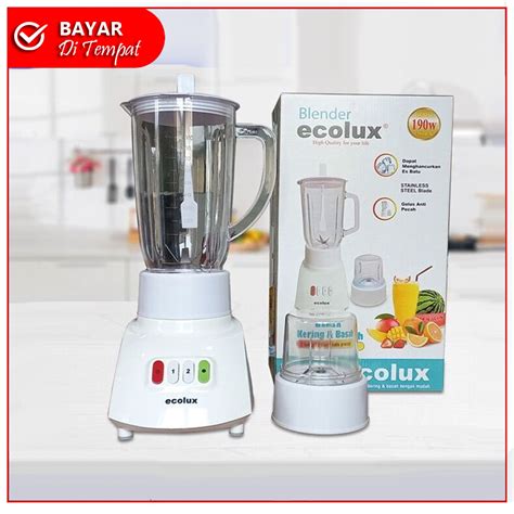 Jual NATIONAL Blender Ecolux 2in1 Bahan Plastik Low Watt Dengan Grinder