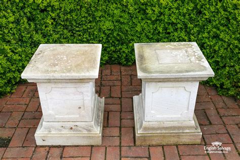 Weathered Pair Of Sandstone Plinths