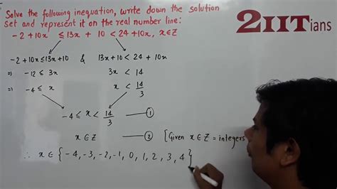 LINEAR INEQUATIONS Ex4 Q23 Class X ICSE IIT JEE Solve The Following