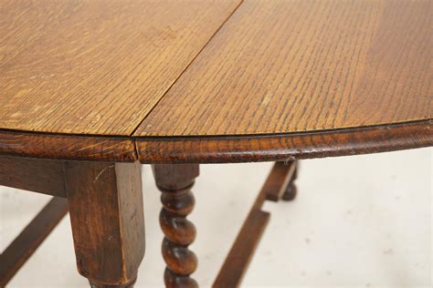 Ant Barley Twist Oak Gateleg Table Drop Leaf Dining Table Scotland