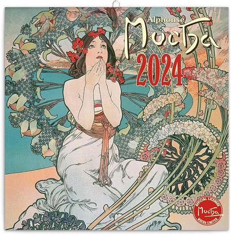 Notique Calendar Alphonse Mucha Wall Calendar Monthly Calendar