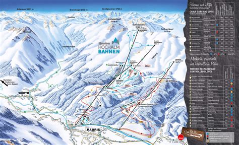 BERGFEX: Piste map Raurisertal / Hochalmbahnen - Panoramic map ...