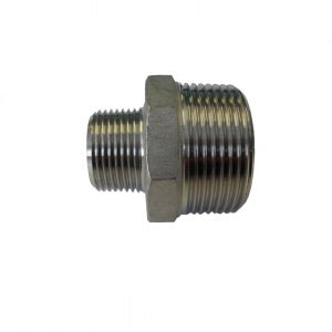 1 X 3 8 Reducing Hex Nipple BSP 150lb Stainless Steel 316 Aston