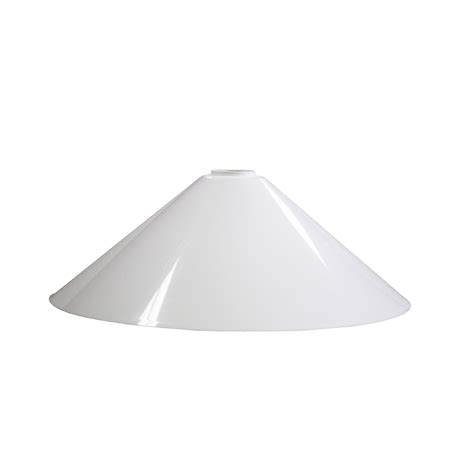 Small White Conical Reflector White Plastic 26cm