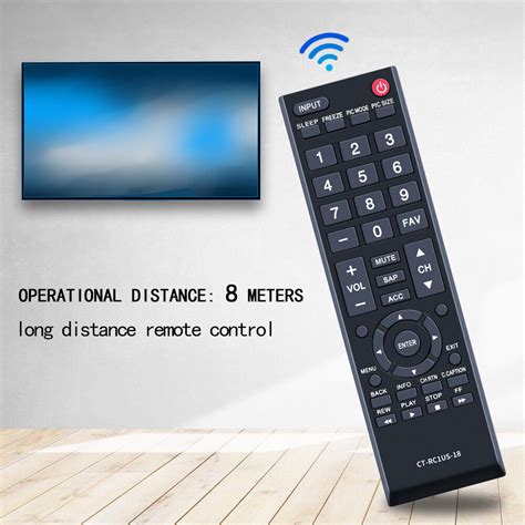 CT RC1US 18 Remote Control For Toshiba TV 32L310U20 49L510U18 55L510U18