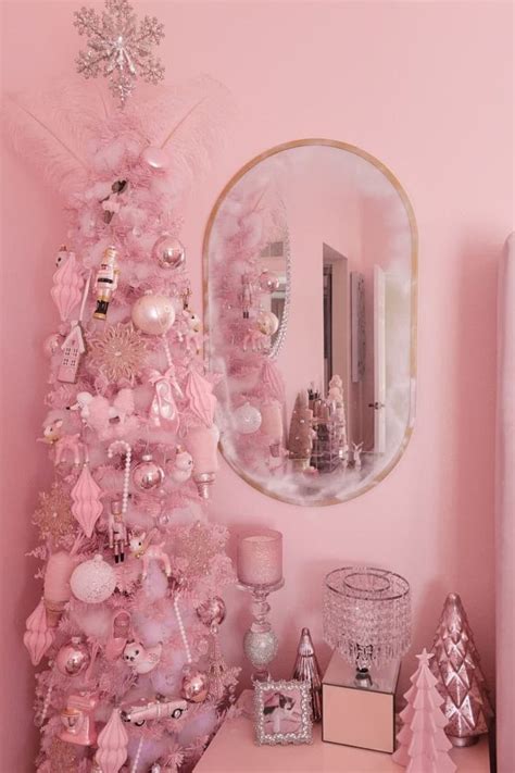 45 Pink Christmas Tree Ideas To Celebrate The Season Pink Christmas