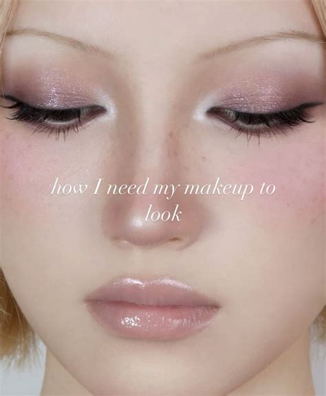 Makeup Pink Glitter Lip Gloss Lilly Nude Aesthetic