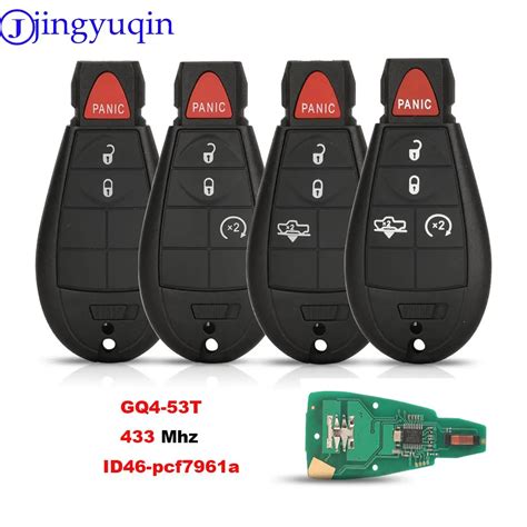 Jingyuqin 433MHz GQ4 53T ID46 PCF7961A Half Smart Remote Car Key For