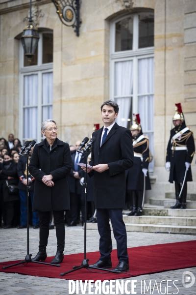 Passation De Pouvoir Elisabeth Borne Gabriel Attal Par Albert Facelly