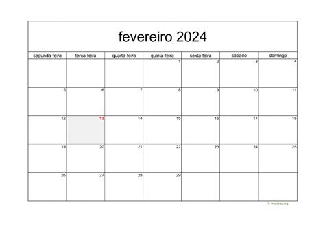 Calendário Fevereiro 2024 WikiDates org