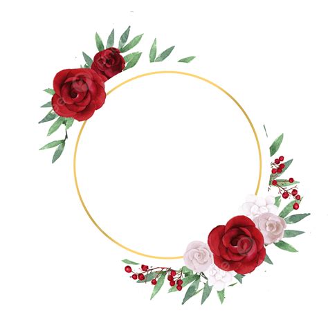 Wedding Card Elements Hd Transparent Round Shaped Floral Frame Wedding