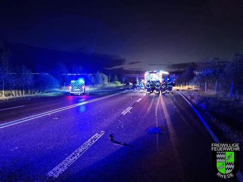 Verkehrsunfall Mit Mehreren Eingeklemmten Personen