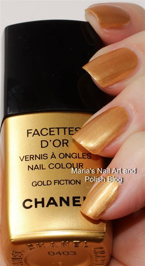 Marias Nail Art And Polish Blog Chanel Gold Fiction Swatches Facettes