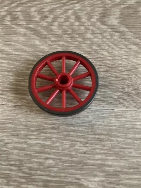 PLAYMOBIL 3805 PETITE Roue Rouge Foncé Western Chariot 4 5 Cm Chariot