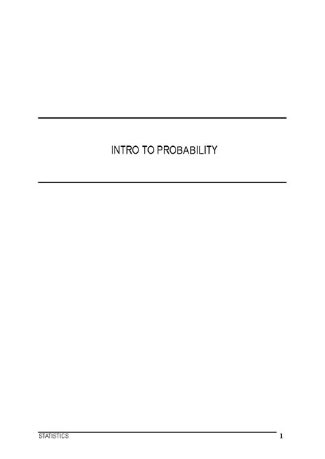 Ssts Intro To Probability Statistics Intro To Pro Bab Il