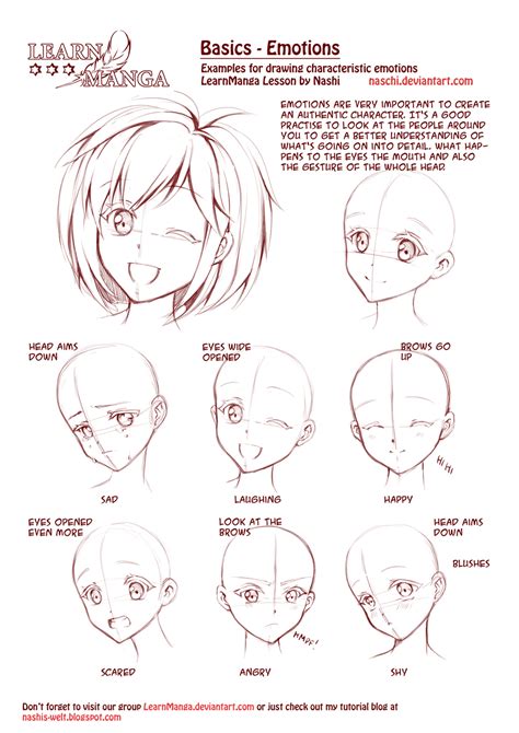 Learn Manga Emotions By Naschi