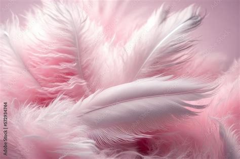 Beautiful Abstract Soft Pink Feathers On White Background Pink Background Feather Background