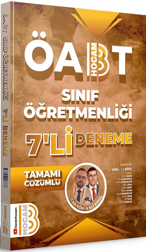 Benim Hocam 2024 ÖABT Sınıf Öğretmenliği Tamamı Çözümlü 7 li Deneme