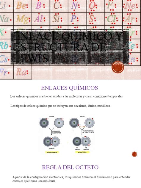 Enlace Químico Y Estructura De Lewis Pdf Enlace Químico Enlace Iónico