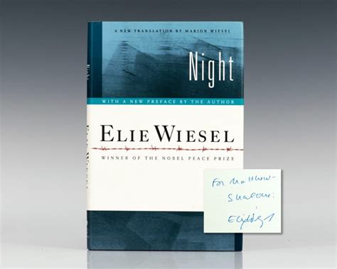 Night Elie Wiesel First Edition Signed