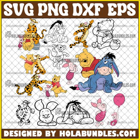 Winnie The Pooh SVG Bundle Pooh Svg Bundle Winnie The Pooh Png