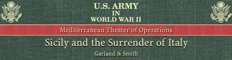 Hyperwar Us Army In Wwii Sicily And The Surrender Of Italy Foreword