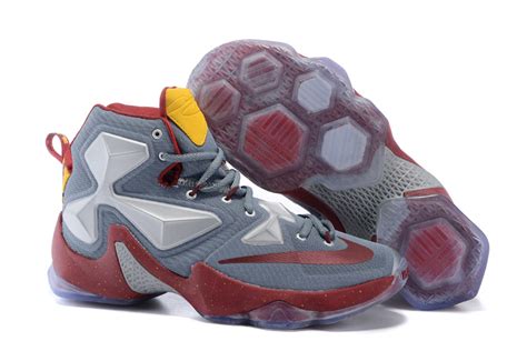 Nike Lebron James 13 Cavalier Grey Red Shoes [LJ1322] - $260.00 : Kobe ...