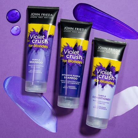 John Frieda Sheer Blonde Violet Crush toninis kondicionierius šviesiems