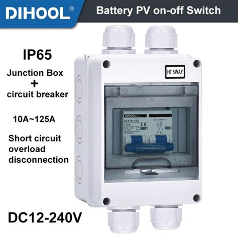 Solar Pv Battery Combiner Box Dc Disconnect Isolatior Switch Circuit Breaker With Junction Box