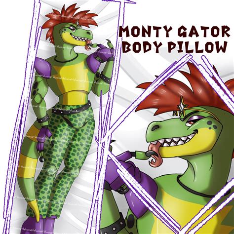 FNAF Body Pillow Dakimakura Montgomery Gator Security Breach