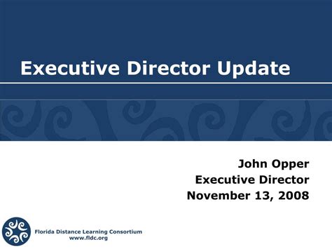 Ppt Executive Director Update Powerpoint Presentation Free Download Id4303057