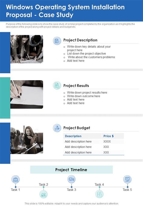 Windows Operating System Installation Proposal Case Study One Pager