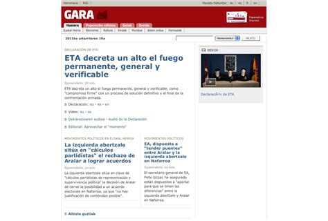 El Alto El Fuego Definitivo De Eta Preludio De La Conferencia De Aiete