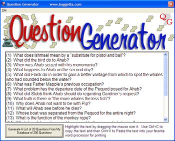 Question Generator Discussion Themes by Albert Baggetta | TPT