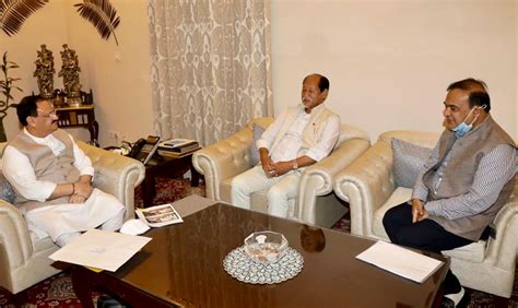 Nagaland CM Neiphiu Rio pays courtesy visit to BJP Chief JP Nadda ...