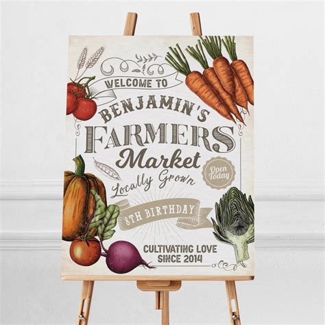 Farmers Market Sign - Etsy