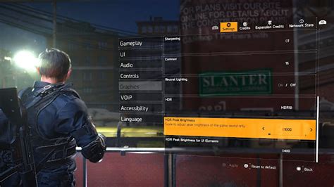 Tom Clancys The Division 2 HDR Settings