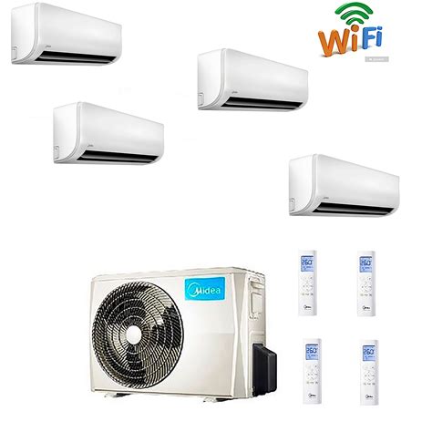 Climatizzatore QUADRI 18 18 18 18 Midea EXTREME EXCLUSIVE WI FI READY R