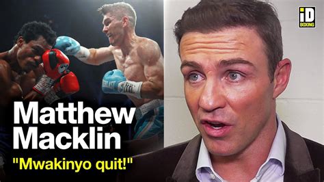 Matthew Macklin Reacts To Liam Smith Strange Tko Win Vs Mwakinyo Youtube