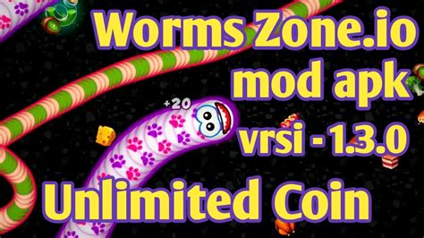 Worms Zone Io Mod Apk Versi Unlimited Coin Youtube