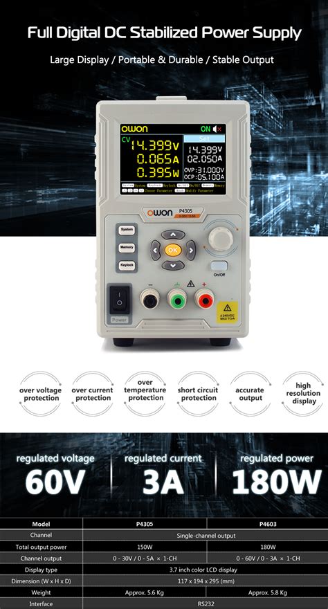 Owon P Series Ch Liner Dc Power Supply E Holdings Instruments