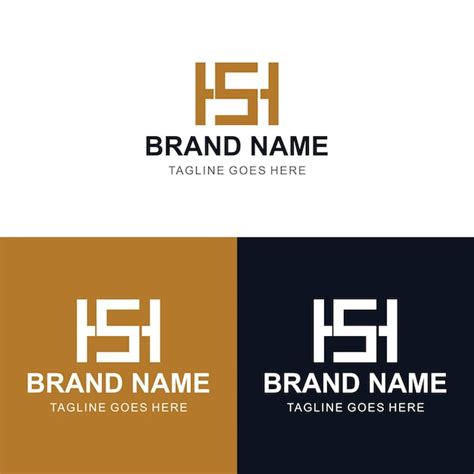 Premium Vector Vector Hs Or Sh Creative Letter Logo Design