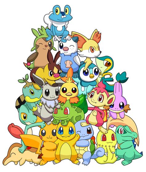 Shiny Starter Pile by Kat-Skittychu on DeviantArt