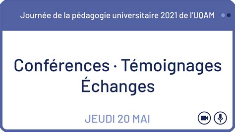 JPU 2021 Un grand succès Enseigner à l UQAM UQAM